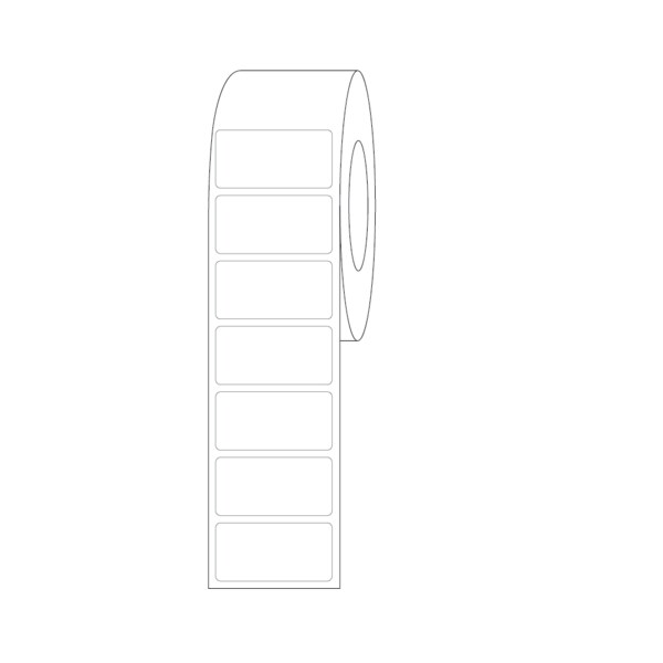 Label, Thermal 1" x 2" 1" core